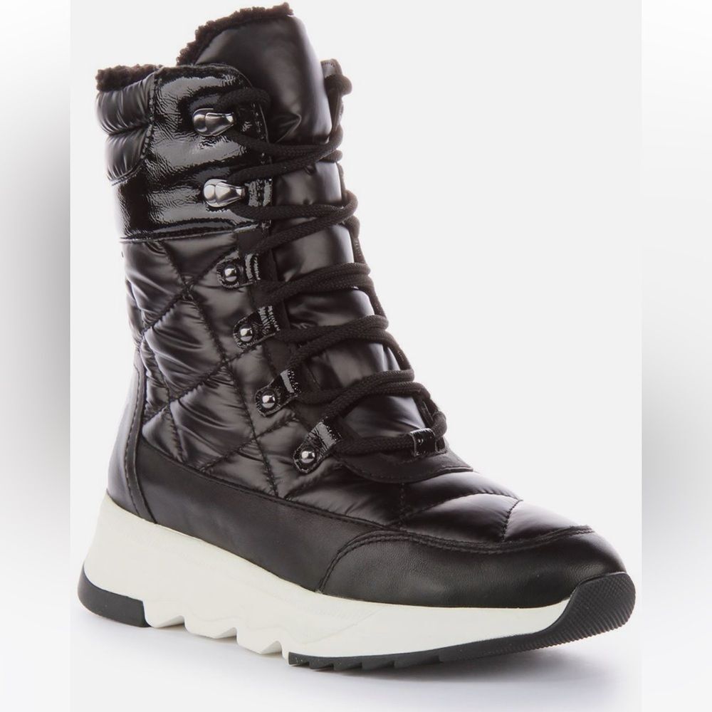 NWT Geox Falena B Abx Cosy Waterproof Amphibiox Warm Boot Black Womens US 7